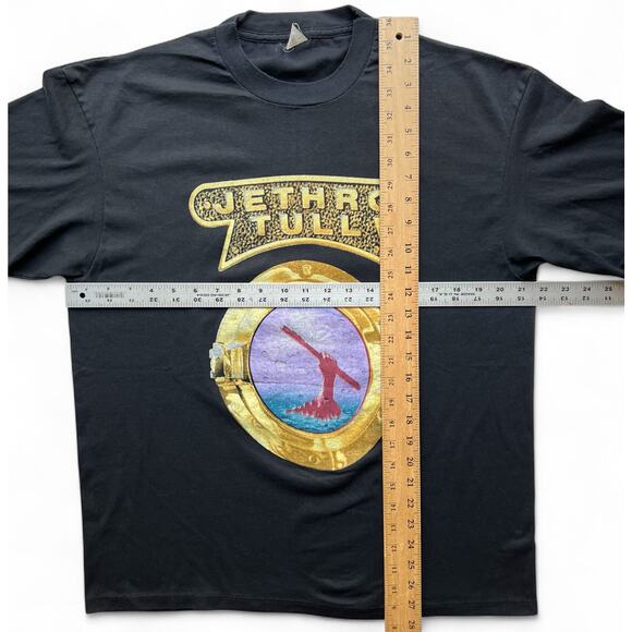 Vintage Jethro Tull Rock Island Ocean Porthole 80s Band Tee TShirt Single Stitch - Picture 11 of 11